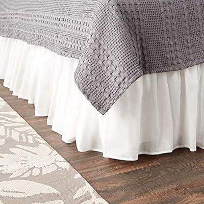 Greenland Home Cotton Voile Dust Ruffle, 15-inch L, White | Amazon (US)