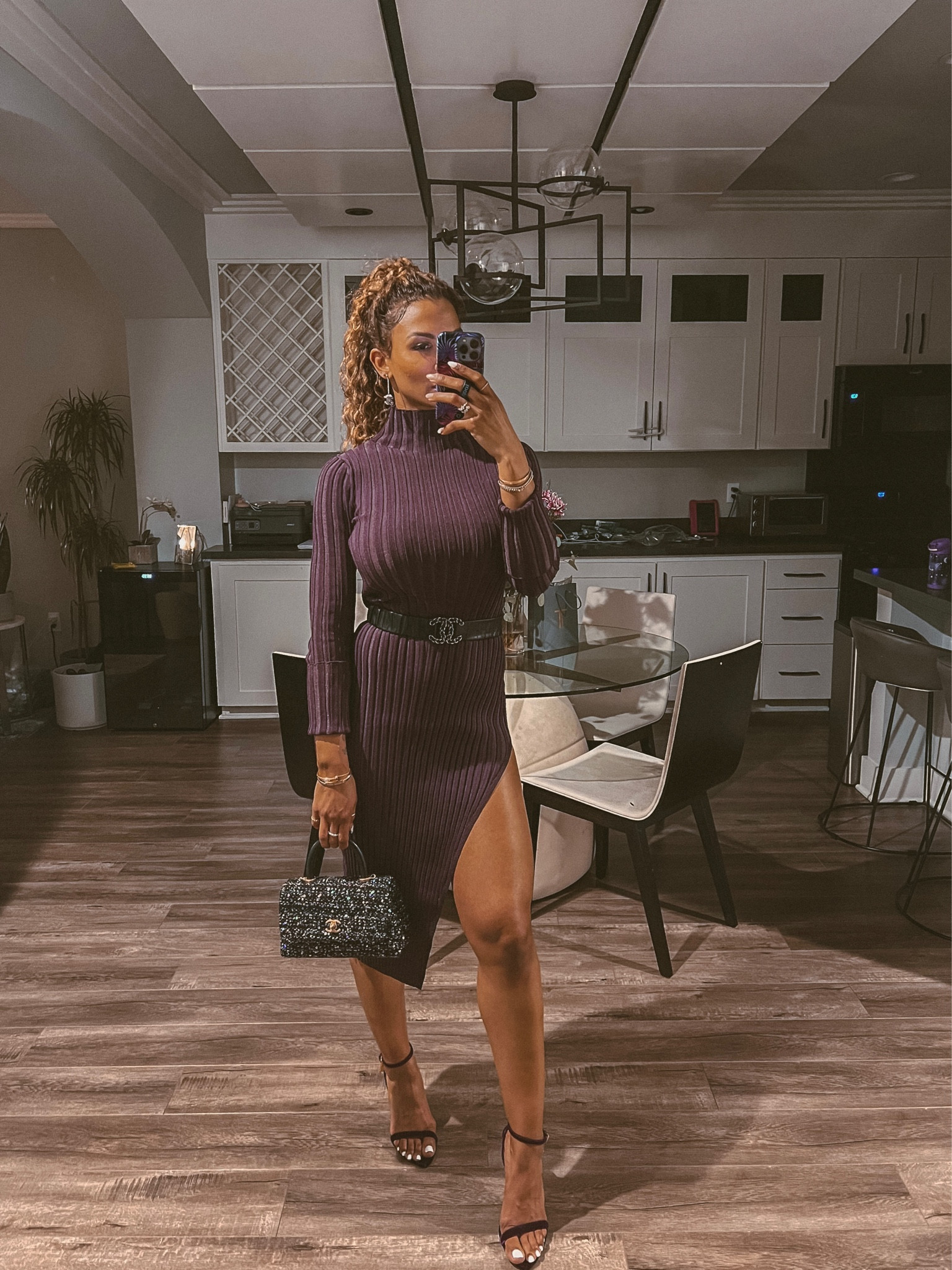 Paired this dress with Chanel accessories, (earrings, belt and bag), as well as velvet Tom Ford sandals that are now on sale 🥳#LTKfit 

#LTKstyletip #LTKshoecrush