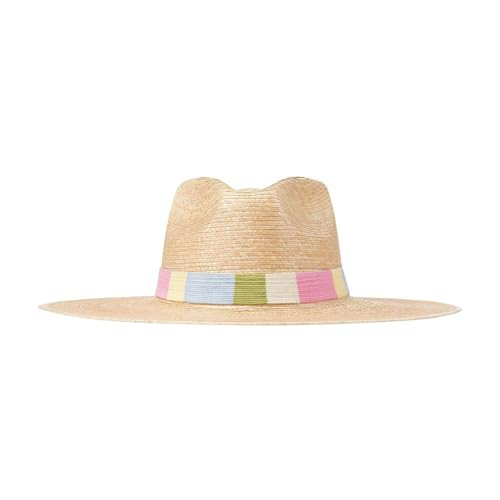 Berta Palm Hat for Women – Handmade Wide Brim Palm Leaf Sun Hat with Pastel Cotton Band, UPF 50+ UV Protection, Sustainable Fair Trade Summer Beach & Travel Hat, XXS 53-55 cm Off-White | Amazon (US)