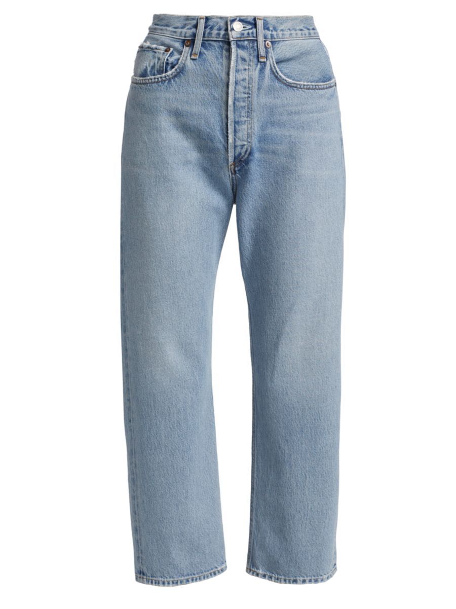 AGOLDE 90s Cropped Mid-Rise Jeans | Saks Fifth Avenue