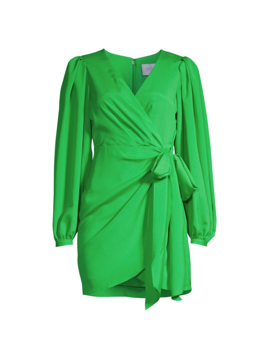 One33 Social Long-Sleeve Side-Tie Minidress | Saks Fifth Avenue
