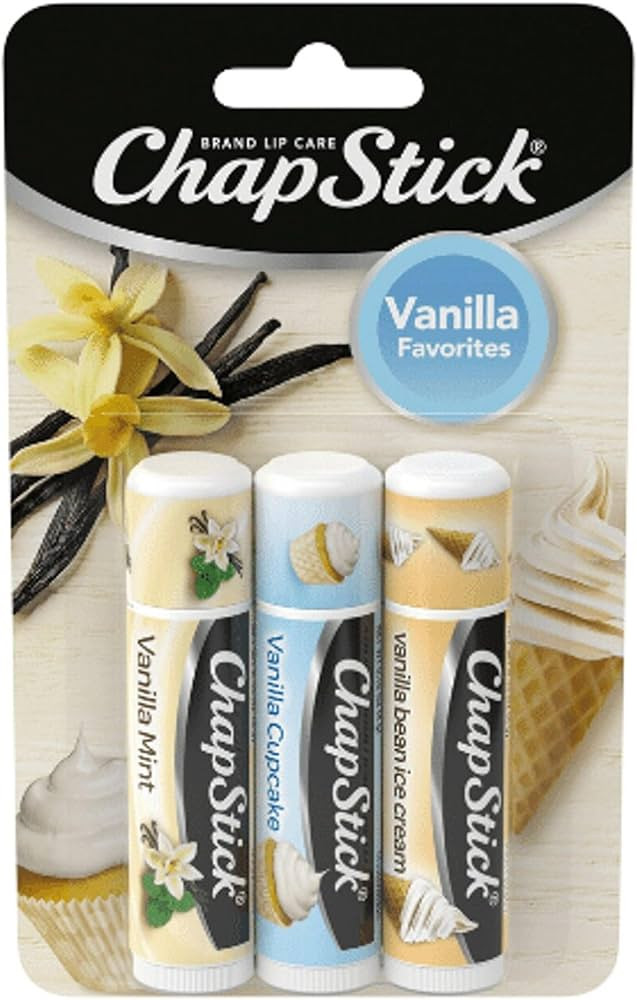 ChapStick Vanilla Favorites Flavored Lip Balm 0.15oz 3 pack | Amazon (US)