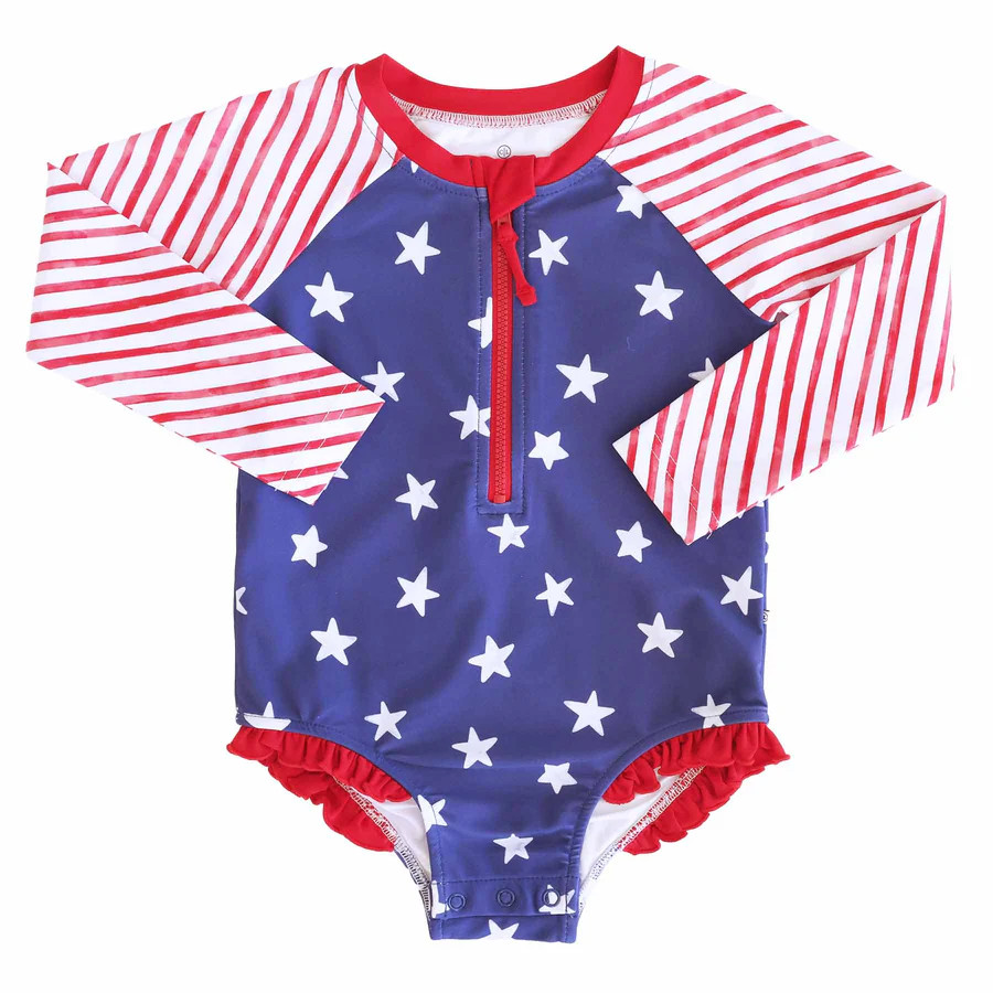 Long Sleeve Rash Guard with Front Zipper | Best Sellers | Caden Lane