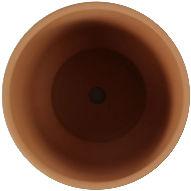 Mainstays 8in Petra Terra Round Planter, Terracotta | Walmart (US)