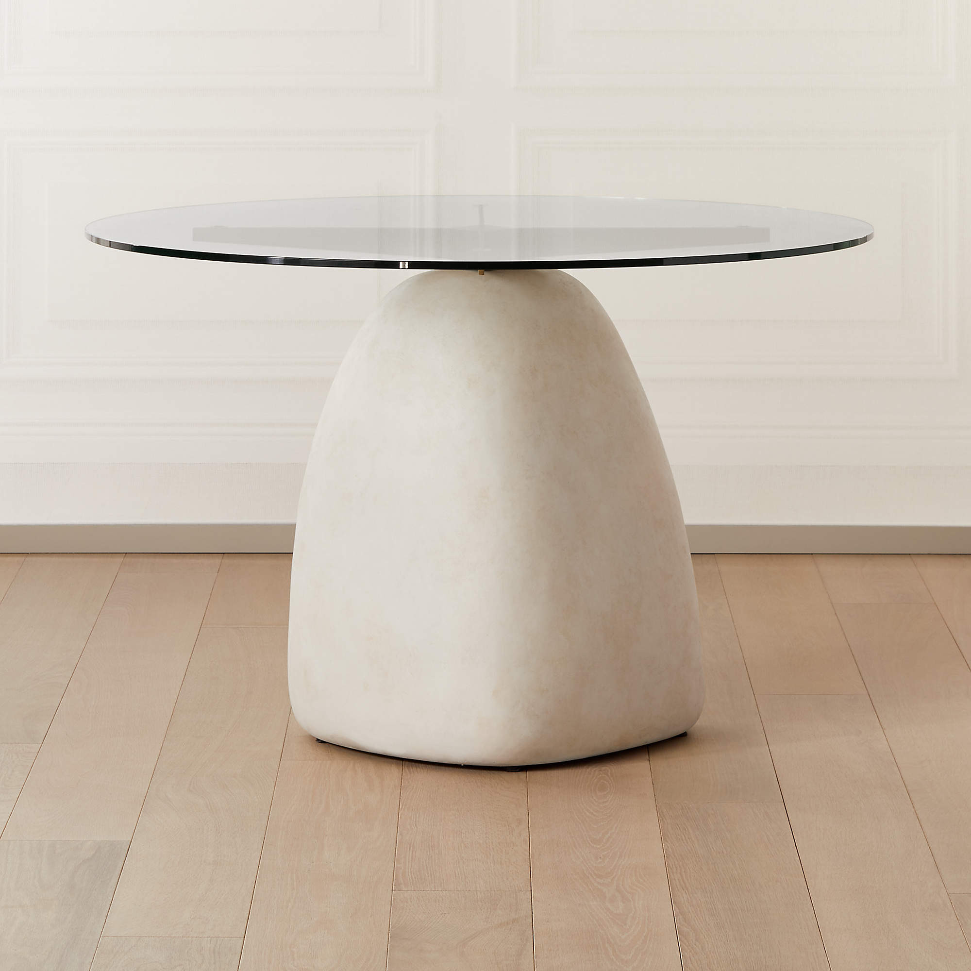 Stone Grey Round Dining Table 47" + Reviews | CB2 | CB2