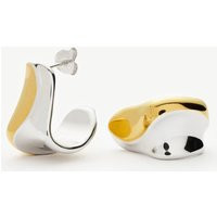Sculptural Molten Medium Hoop Earrings | Mixed Metal | Missoma UK