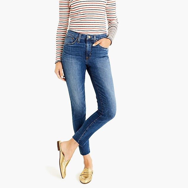 9" high-rise toothpick jean with cut hem | J.Crew US