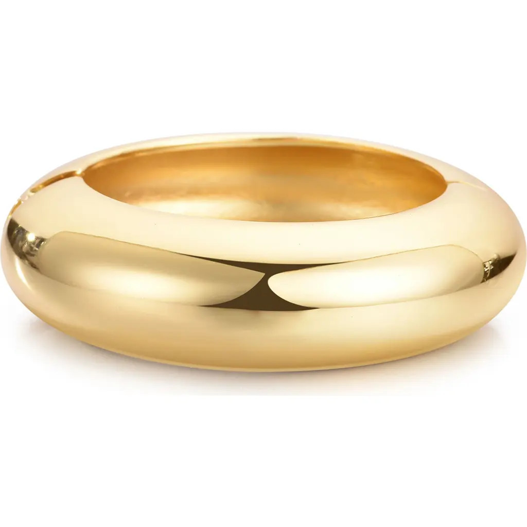 Adornia Chunky Dome Hinged Bangle Bracelet in Gold at Nordstrom Rack | Nordstrom Rack