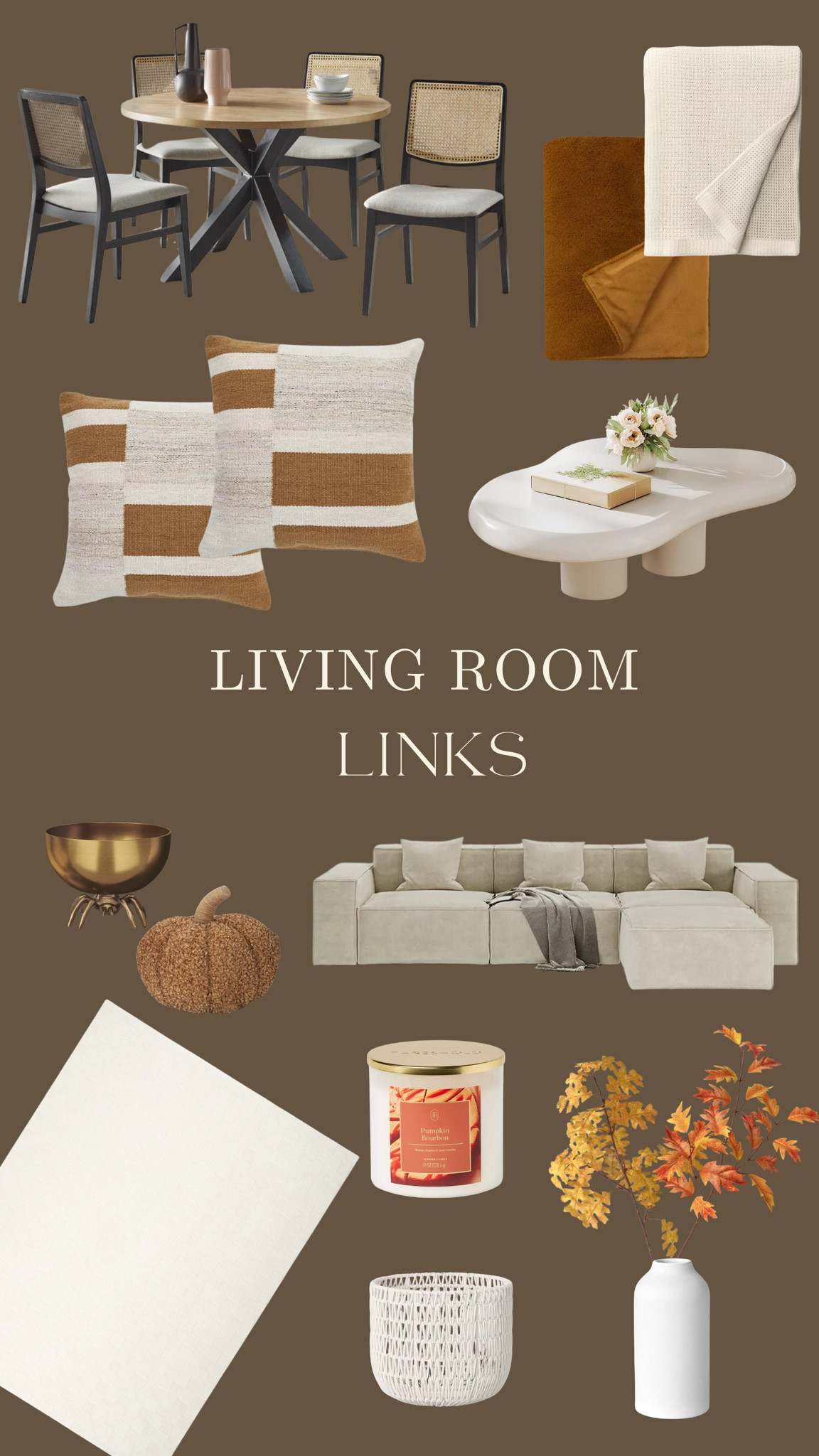 New living room for the new season! Linked some of our amazing Amazon finds & home decor that made this space cozy! 🎃🍂🕯️🤍

#LTKSeasonal #LTKHome #LTKFallSale
