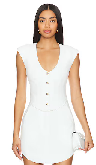 Perrin Top in Ivory | Revolve Clothing (Global)