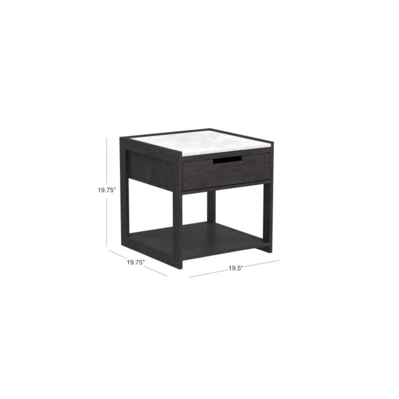 Tux Marble Top Nightstand + Reviews | CB2 | CB2