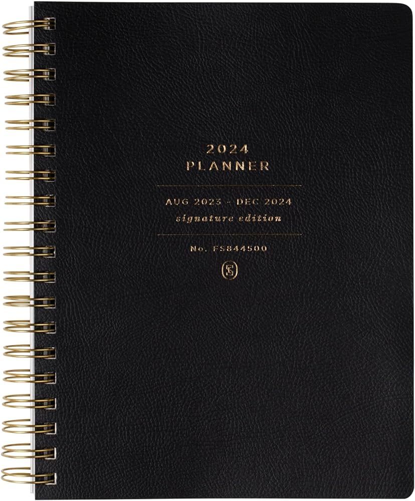 Fringe Studio 2024 Spiral Weekly Planner, Aug 2023 - Dec 2024, 17 Month, Faux Leather Cover, STAN... | Amazon (US)