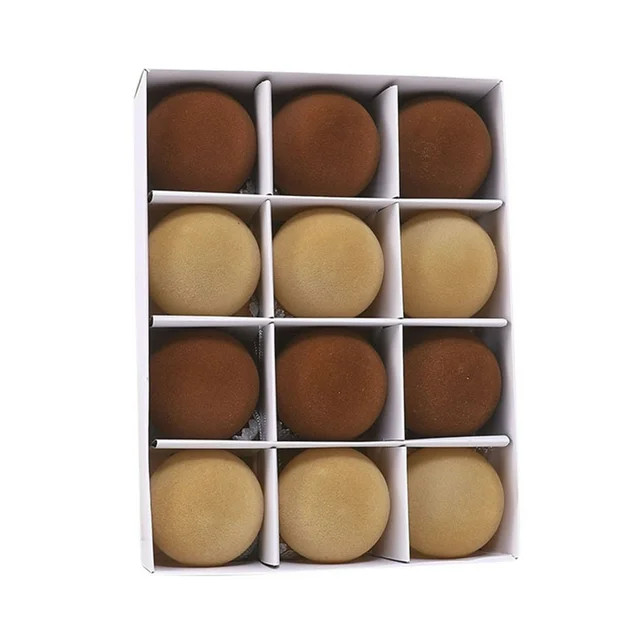 Dgankt 12Pcs Velvet Christmas Balls Bulk Flocked Christmas Tree Ball Ornament Plastic Balls Xmas ... | Walmart (US)