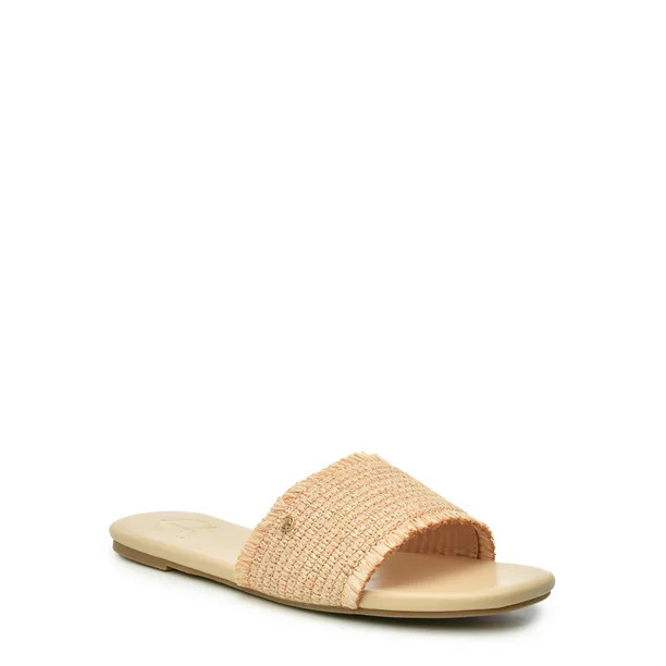 C. Wonder Women's Raffia Slide Sandal | Walmart (US)