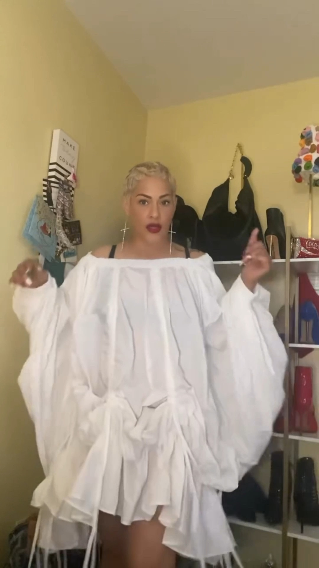 This multipurpose dress is all that!!!! Another ‘White Party’ certified fit! I’m going to wear it with my black latex leggings too!! 🔥🔥🔥🔥 #fyp #foryoupage #foryou #stylist #fashion #ltk #foryourpage #whiteparty #summer #ootdfashion #ootdinspo #juneteenth #happyjuneteenth @shopakira