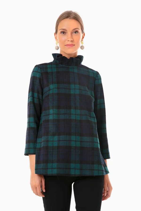 Blackwatch Plaid Faye Blouse | Tuckernuck (US)