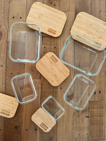 Glass food storage containers with bamboo lids
Eco friendly 
Green
Reusable food storage containers 
Glass Tupperware
Meal prep
Fridge  organization 
Amazon home
Amazon finds

#LTKfindsunder50 #LTKhome #LTKGiftGuide