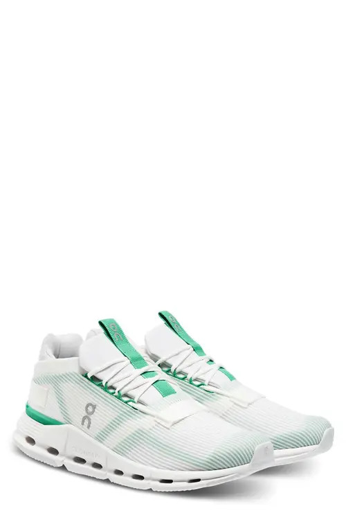On Cloudnova Void Sneaker in Undyed White/Mint at Nordstrom, Size 7.5 | Nordstrom