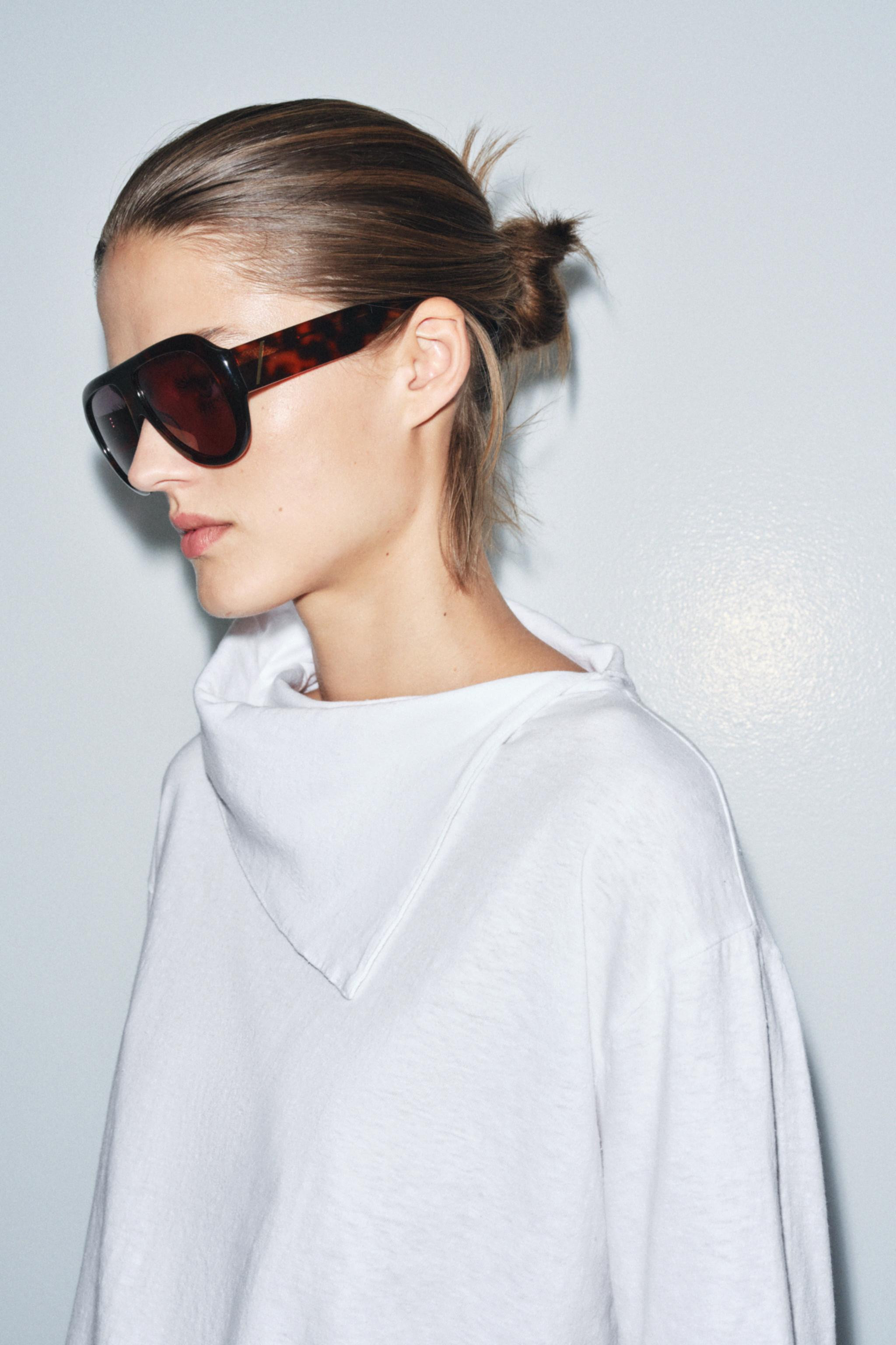 LONG SLEEVE SCARF T-SHIRT | Zara UK