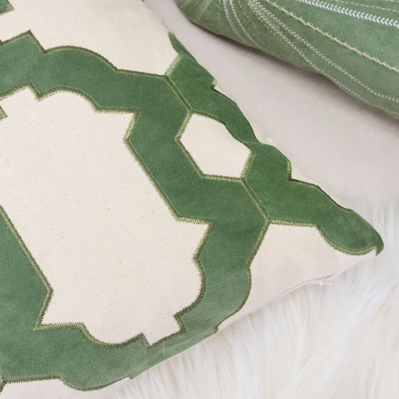 Boley Geometric Cotton Canvas Throw Pillow | Wayfair North America