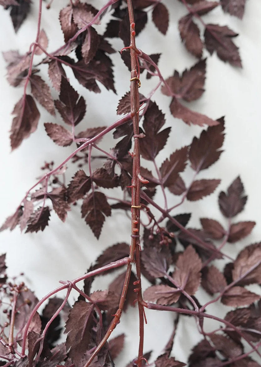 Plum Cimicifuga Seeded Garland - 6' | Afloral (US)