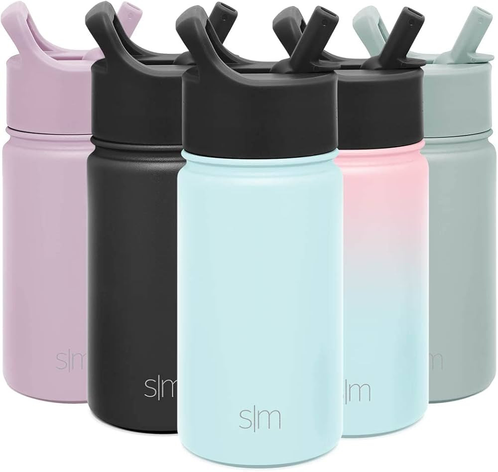 Simple Modern Kids Water Bottle with Straw Lid Vacuum Insulated Stainless Steel Metal Thermos Bot... | Amazon (US)