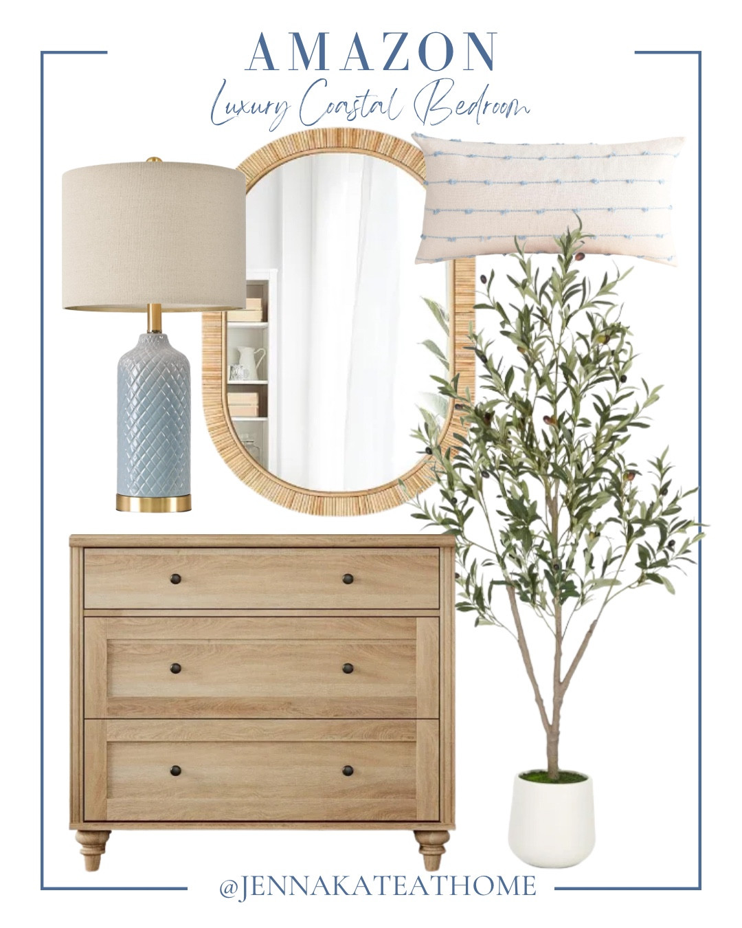 Luxury coastal bedroom includes nightstand, faux tree, mirror, pillow, and nightstand.

Home decor, bedroom decor, looks for less, coastal home, coastal decor

#LTKSaleAlert #LTKHome #LTKSeasonal