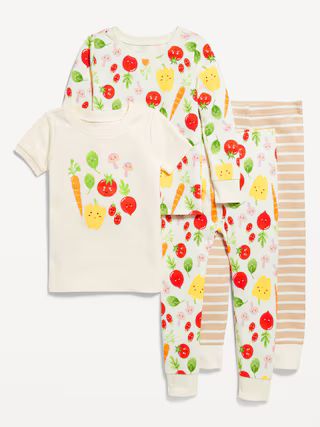 4-Piece Snug-Fit Printed Pajama Set for Toddler &amp;amp;amp; Baby | Old Navy (US)