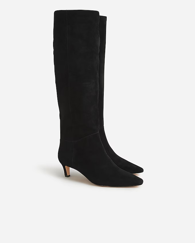 Stevie knee-high boots in suede | J. Crew US