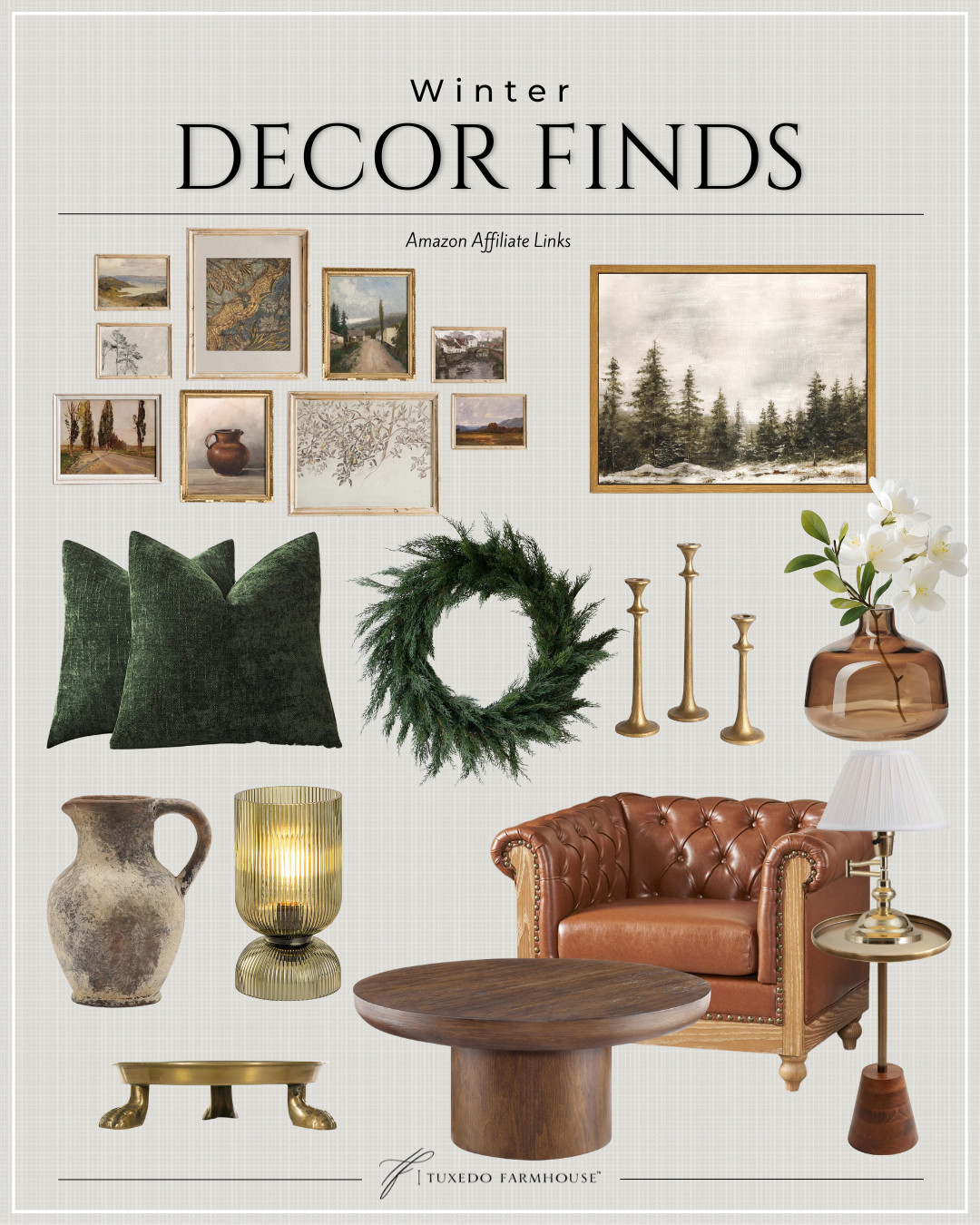 Amazon - Winter Decor Finds

Refresh your space with these cozy winter decor finds. Perfect for adding a touch of elegance to your home.

Seasonal, home decor,winter, accent chairs, rugs, wall art, frames, pillows, lamps, baskets, candles, books, coffee tables, ottomans, trays, bowls, consoles, accent tables
 

 #LTKHoliday #LTKSeasonal #LTKHome