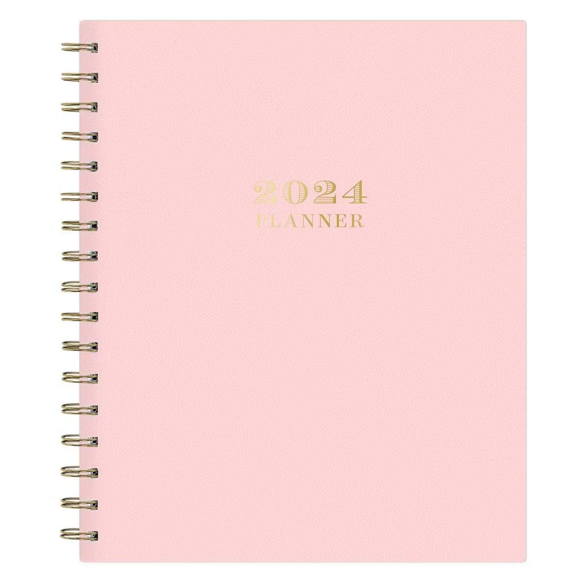 Day Designer 2024 Planner 7"x9" Weekly/Monthly Faux Leather Blush | Target