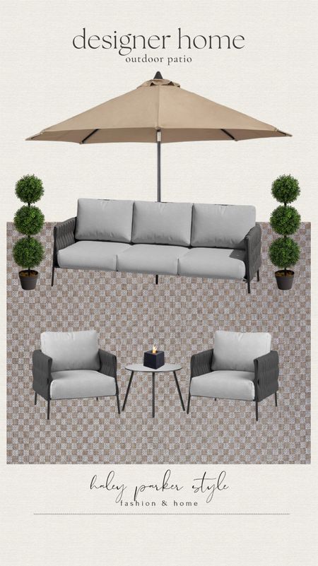 Designer home outdoor patio design from Amazon! 

Outdoor plant, tree, furniture set, chair, side table, table top fire pit, couch, umbrella, rug 

#LTKSaleAlert #LTKFindsUnder100 #LTKHome