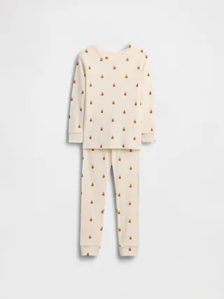 Kids & Baby Organic Brushed Cotton Pumpkin Bear PJ Set | Gap (US)