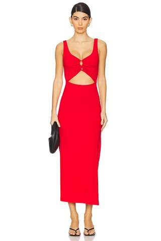 Camille Dress in Flame | Revolve Clothing (Global)