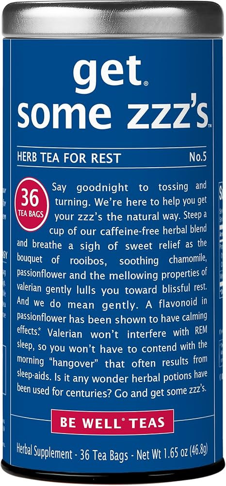The Republic of Tea, Get Some Zzz’s – No. 5 Herb Tea for Rest, No Caffeine, 36 Tea Bags | Amazon (US)