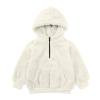Fuzzy Jackets for Baby Toddler Girls Boys Fleece Pullover Hoodies Kids Long Sleeve Hooded Jackets with Pockets Fall Winter Quarter Zip Pullover Sweatshirts Beige 3T | Walmart (US)