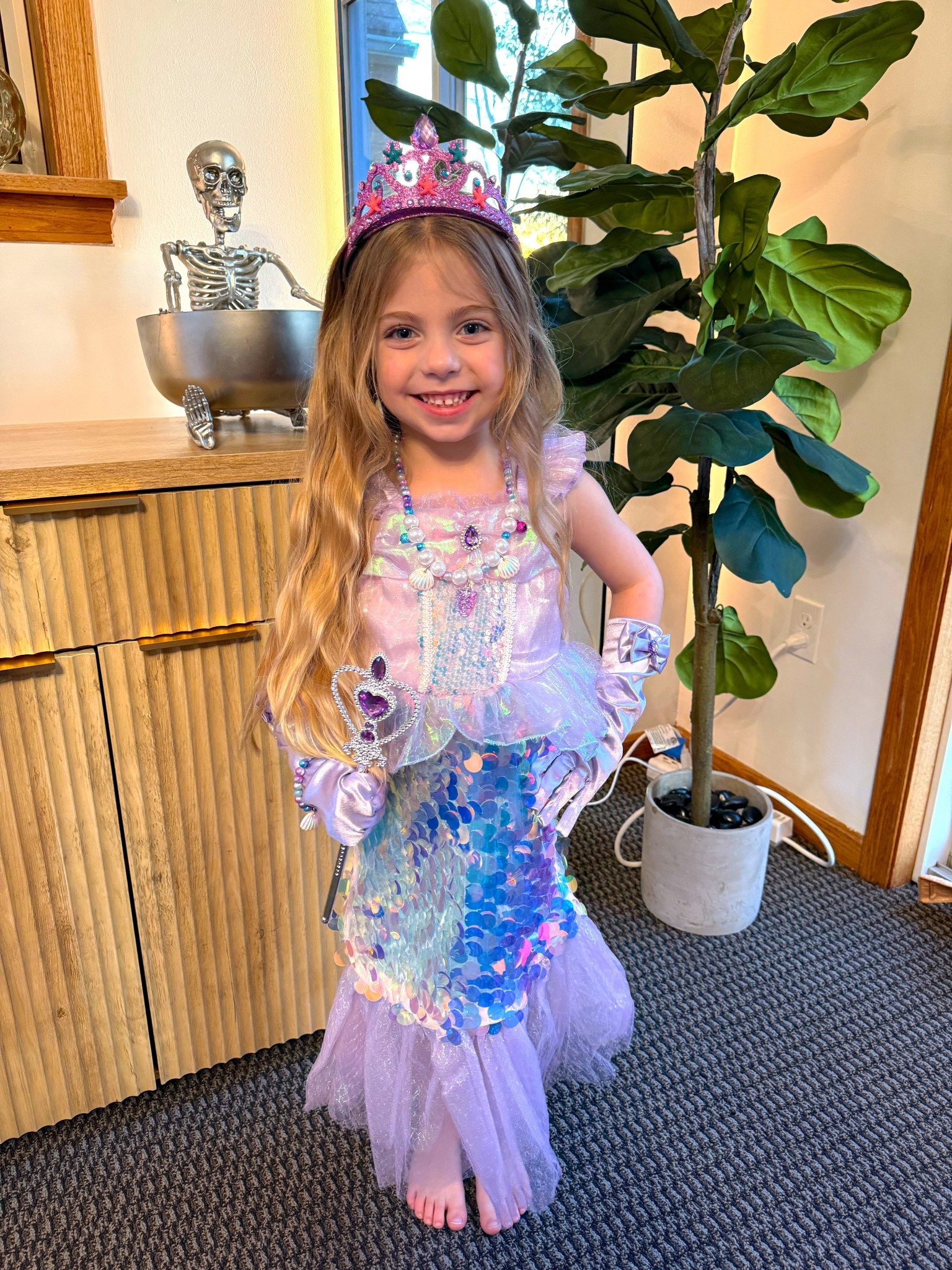 Halloween Mermaid Costume Sequin Purple  Tiara Amazon Costume 

#LTKKids #LTKParties #LTKHalloween