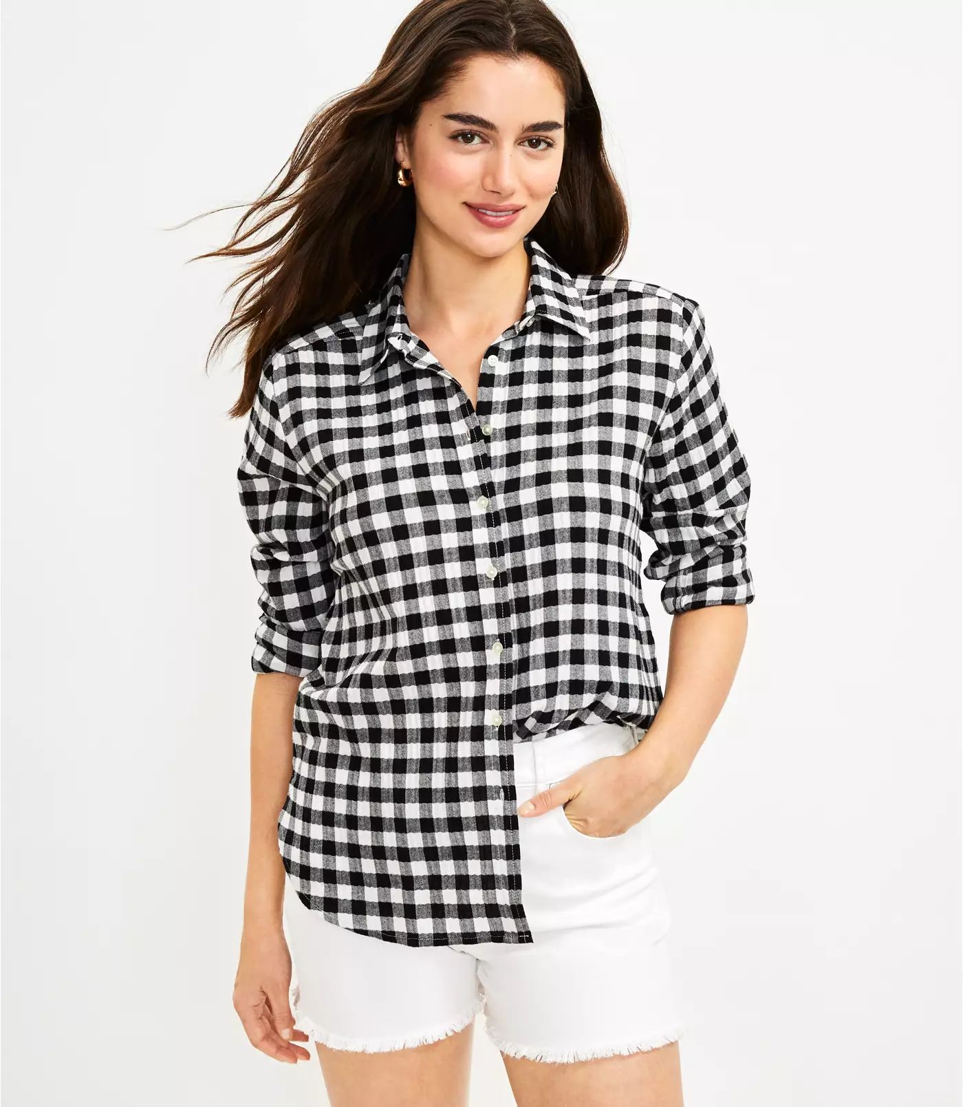 Gingham Everyday Shirt | LOFT