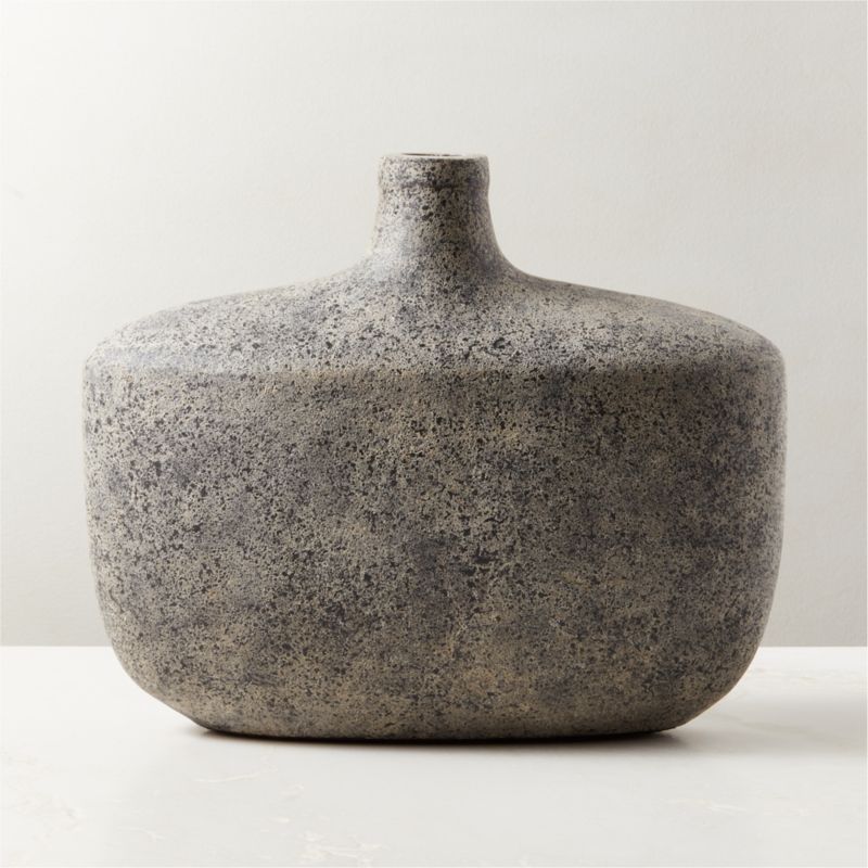 Orson Grey Terracotta Vase | CB2 | CB2