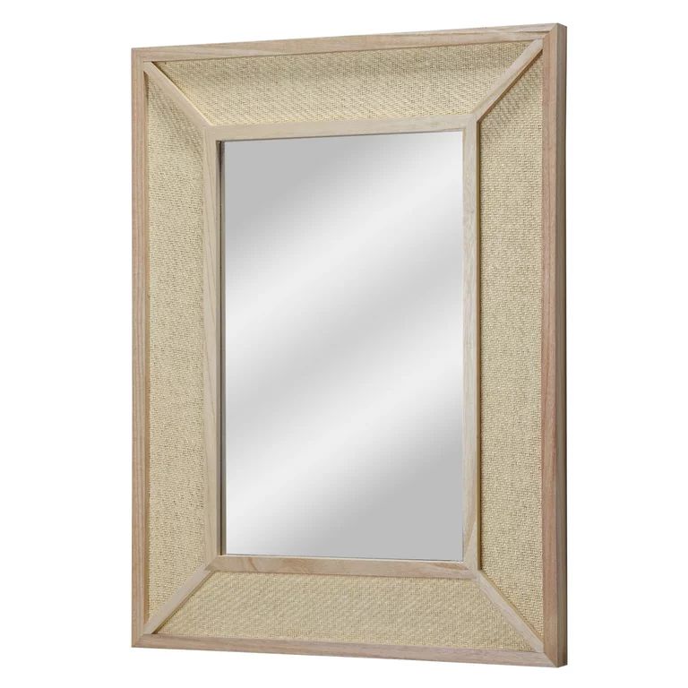 Better Homes & Gardens 18" x 24" Rectangle Woven Rattan Frame Wall Mirror in Natural Color - Walm... | Walmart (US)