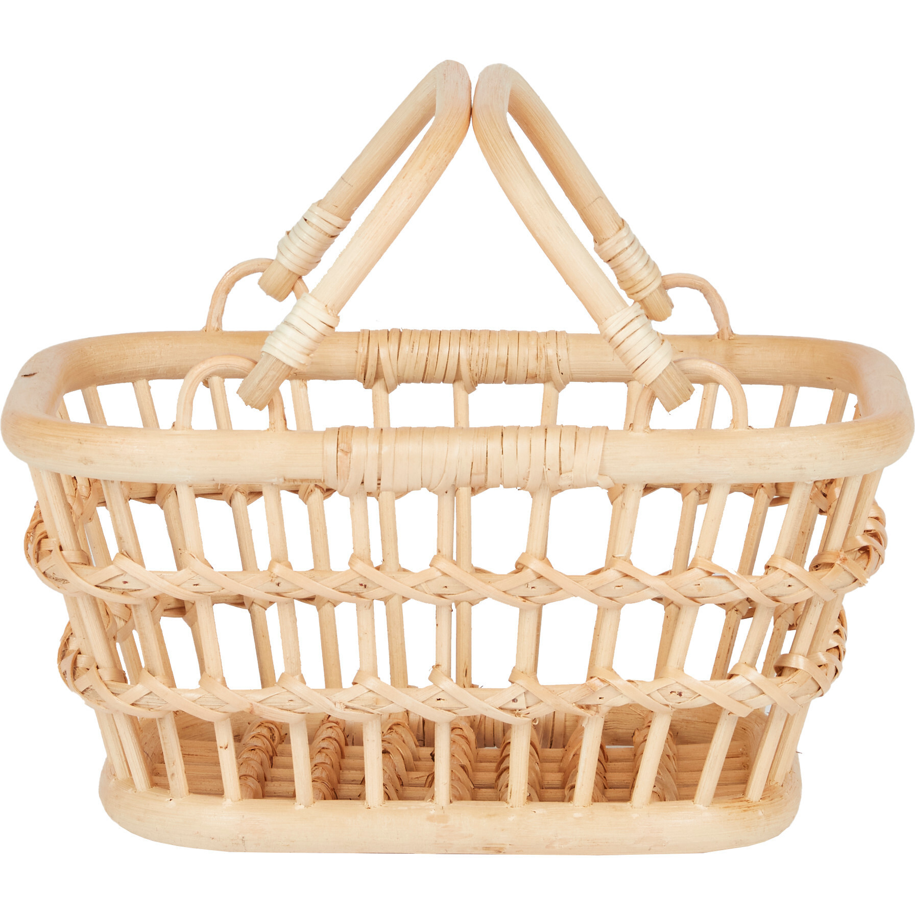 Rattan Tarry Basket, Wheat | Maisonette