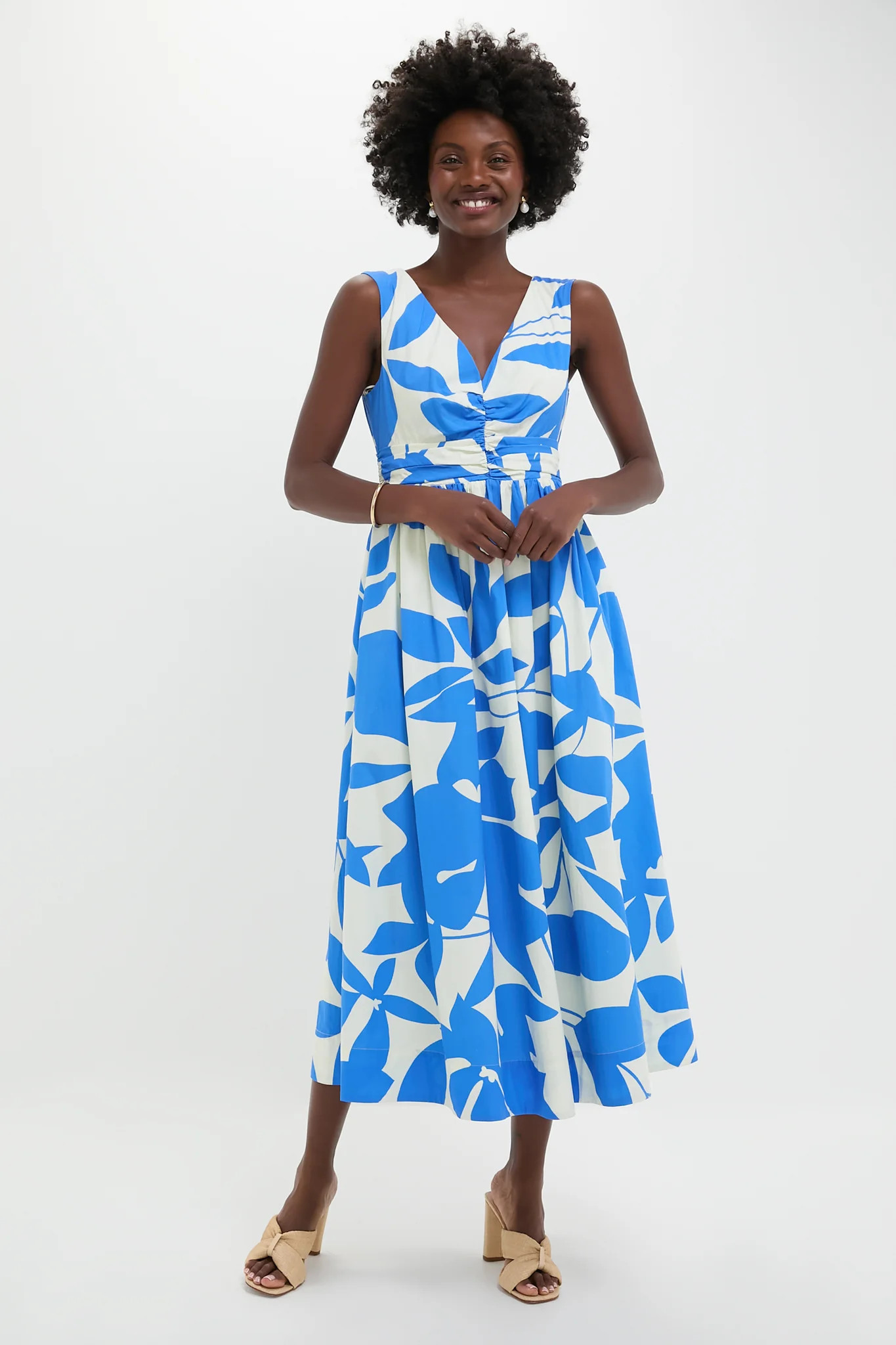 Blue & White Floral Carson Maxi Dress | Tuckernuck (US)