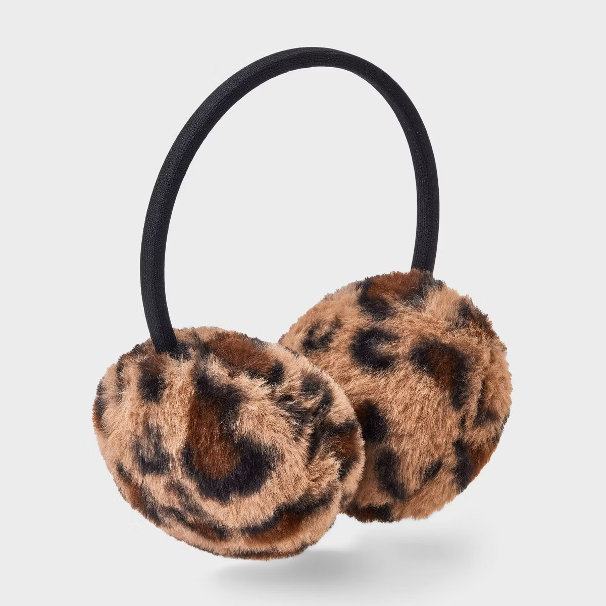 Girls' Faux Fur Leopard Print Earmuff - art class™ Leopard Print | Target