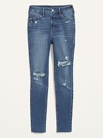 Extra High-Waisted Rockstar 360&#xB0; Stretch Ripped Super Skinny Jeans for Women | Old Navy (US)