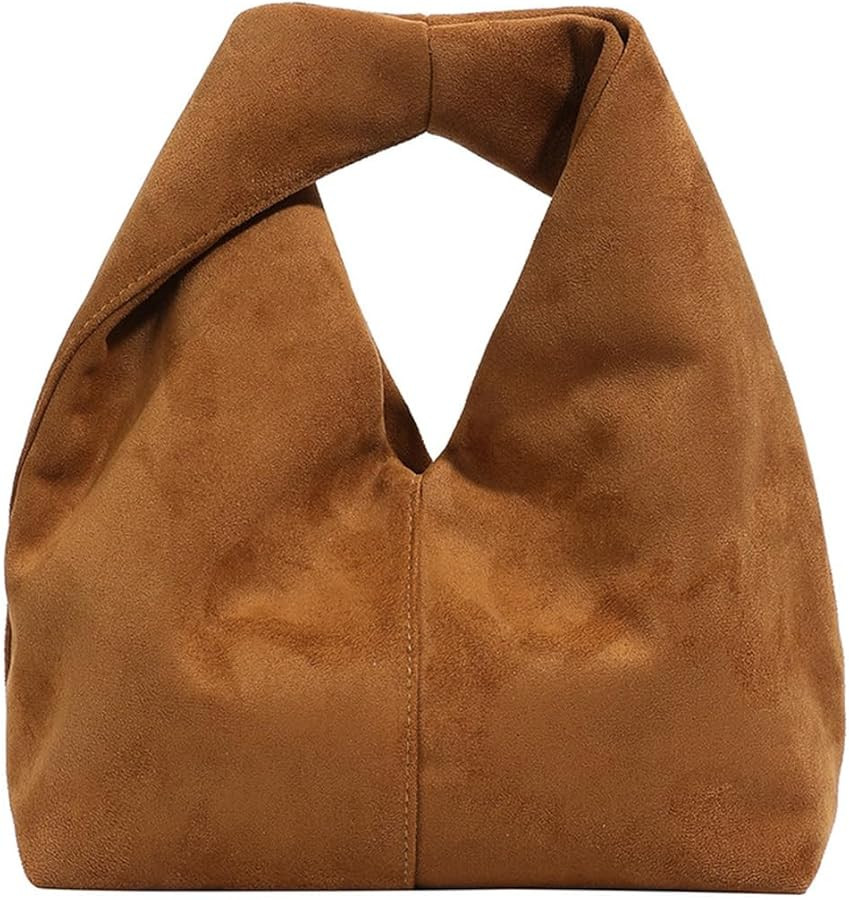 Slouchy Suede Crescent Crossbody Purses Women Cute Hobo Bags Trendy Satchels Underarm Shoulder Ba... | Amazon (US)