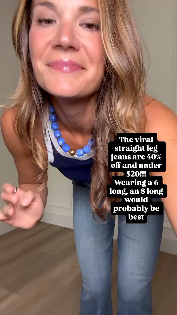 These viral straight leg jeans are 40% off and under $20 right now! The long length actually works, and I like the straight fit through the leg without them feeling too slim. I’m wearing the 6 long, but I’d size up to the 8 long for a little more room.

Straight leg jeans, tall girl jeans, long inseam denim, jeans on sale, under $20 jeans, affordable denim, tall girl fashion, denim outfit, StangandCo

#LTKootd #LTKSaleAlert #LTKTall