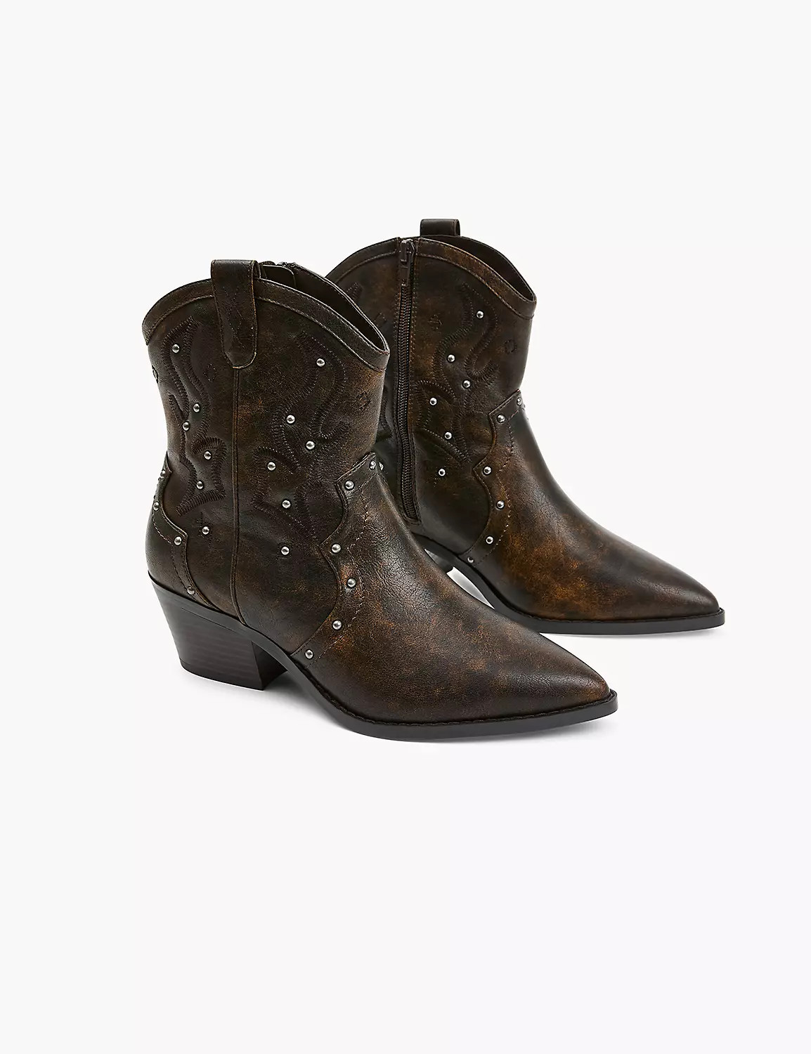 Dream Cloud Embellished Western Ankle Boot | Lane Bryant (US)