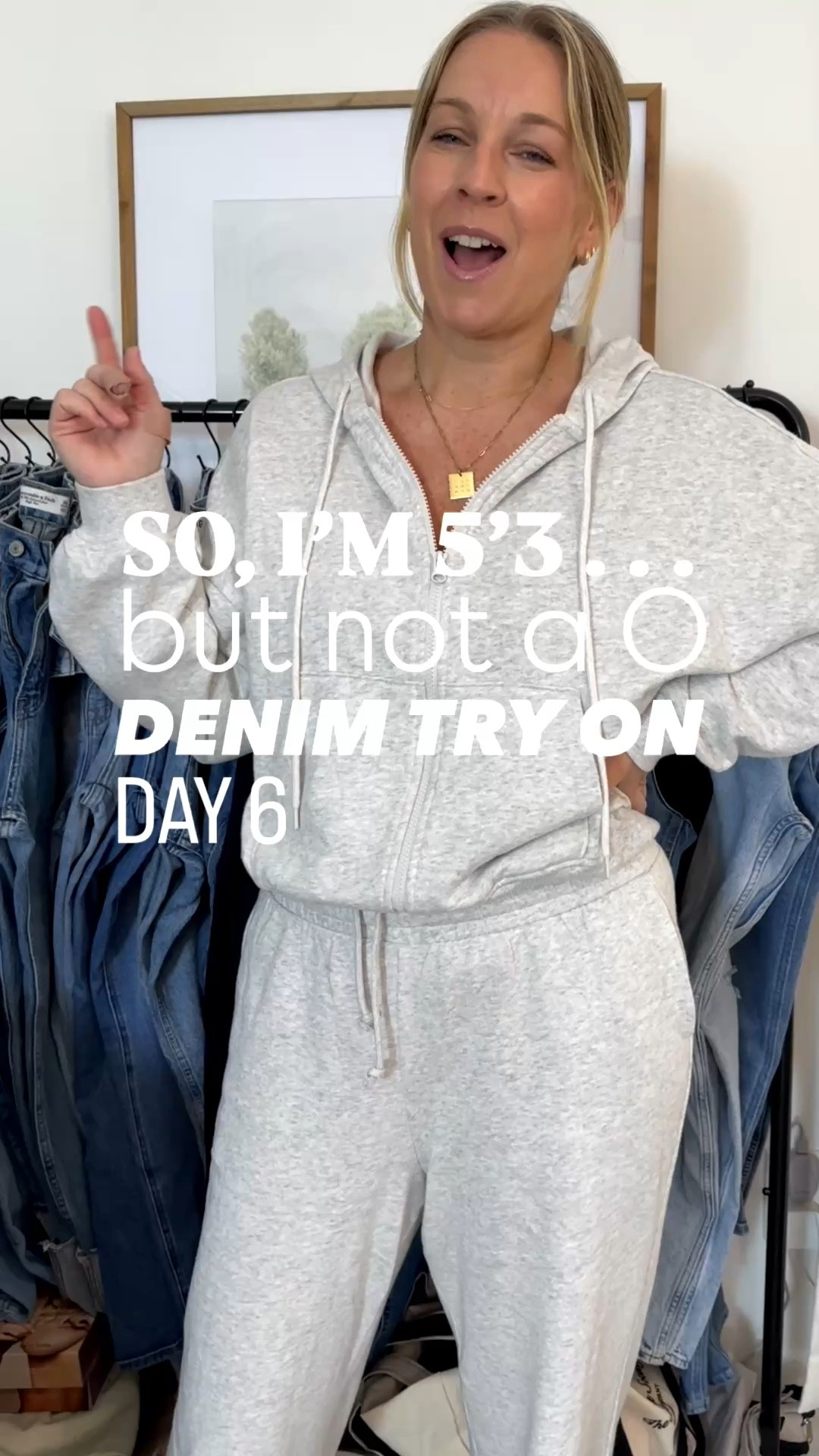 Medium sweat set and small blouse. 
Denim Details:
Pair 1. Spanx, tts M regular
Pair 2. Citizens of Humanity, tts 29
Pair 3. Quince, tts 29; 26” inseam 
Pair 4. AG Jeans, tts 29 regular
Pair 5. Gap Factory, 8 regular

#LTKMidsize #LTKOver40 #LTKPetite