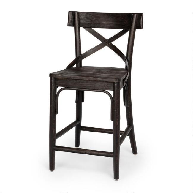 Distressed Wood Bistro Counter Stool | World Market