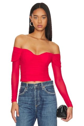 MAJORELLE Constance Top in Cherry Red from Revolve.com | Revolve Clothing (Global)